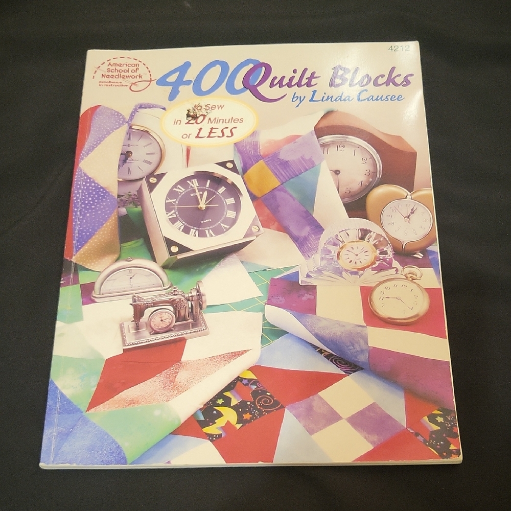 400 Quilt Blocks Book by Linda Causee